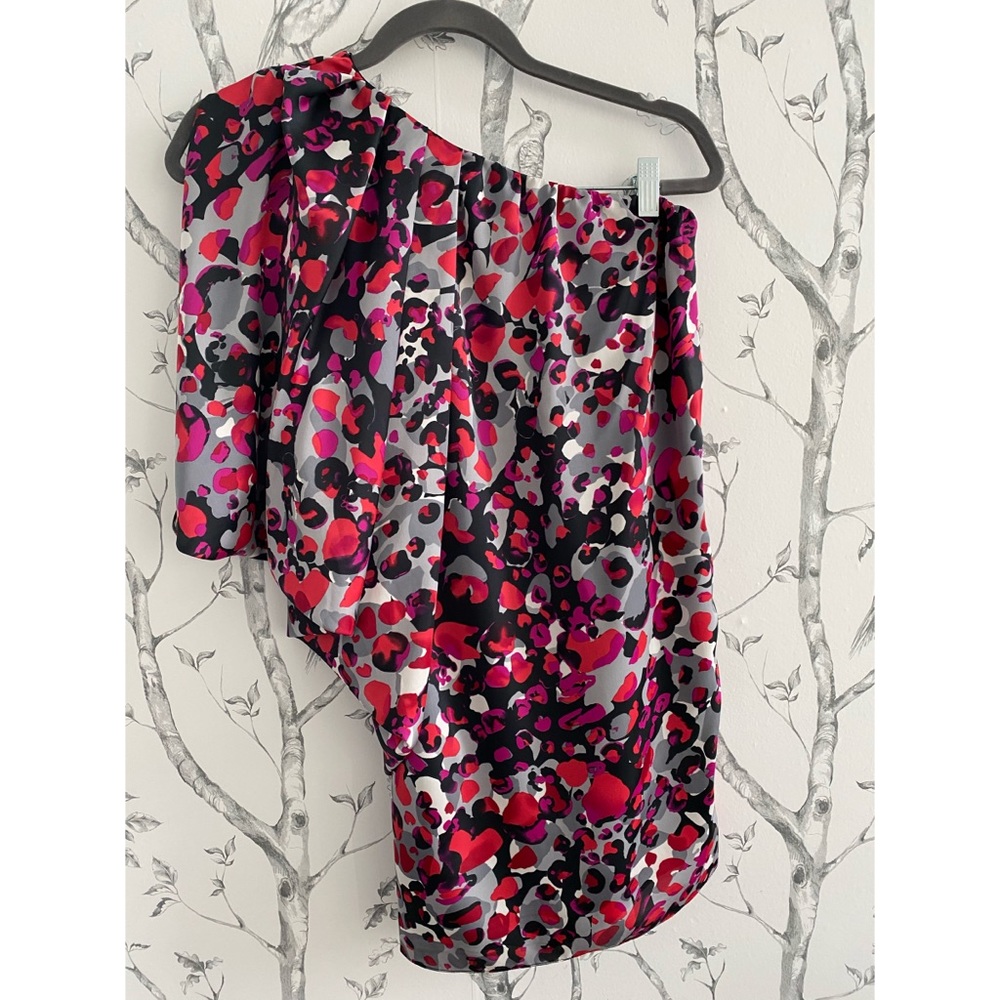 AIDAN MATTOX One Shoulder Mini Dress SIZE 0 - Picture 2 of 9